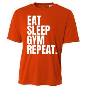 Eat Sleep Gym Repeat Gym Goer Sports Player Tee Cute Gift Cooling Performance Crew T-Shirt