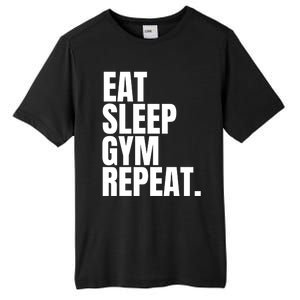 Eat Sleep Gym Repeat Gym Goer Sports Player Tee Cute Gift Tall Fusion ChromaSoft Performance T-Shirt