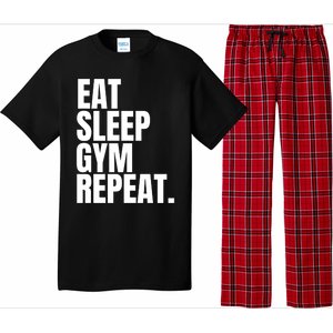 Eat Sleep Gym Repeat Gym Goer Sports Player Tee Cute Gift Pajama Set