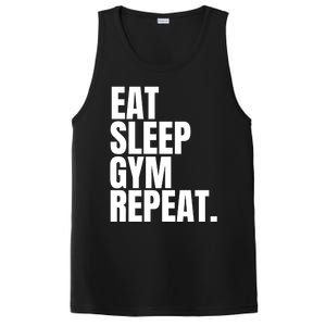 Eat Sleep Gym Repeat Gym Goer Sports Player Tee Cute Gift PosiCharge Competitor Tank