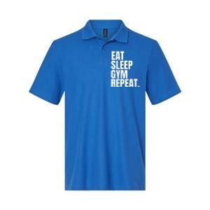 Eat Sleep Gym Repeat Gym Goer Sports Player Tee Cute Gift Softstyle Adult Sport Polo