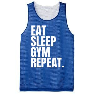 Eat Sleep Gym Repeat Gym Goer Sports Player Tee Cute Gift Mesh Reversible Basketball Jersey Tank