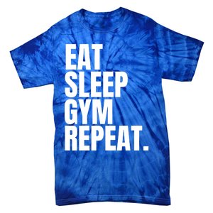 Eat Sleep Gym Repeat Gym Goer Sports Player Tee Cute Gift Tie-Dye T-Shirt