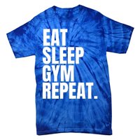 Eat Sleep Gym Repeat Gym Goer Sports Player Tee Cute Gift Tie-Dye T-Shirt