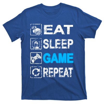 Eat Sleep Game Repeat Vintage Grunge Design Gift T-Shirt