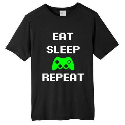 Eat Sleep Game Repeat / Video Game Gift Tall Fusion ChromaSoft Performance T-Shirt