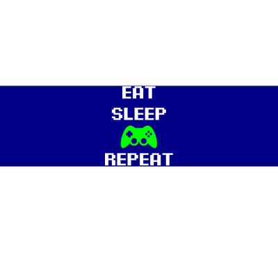 Eat Sleep Game Repeat / Video Game Gift Bumper Sticker