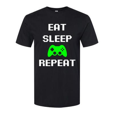 Eat Sleep Game Repeat / Video Game Gift Softstyle CVC T-Shirt