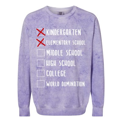 Elementary School Graduation Middle School Colorblast Crewneck Sweatshirt
