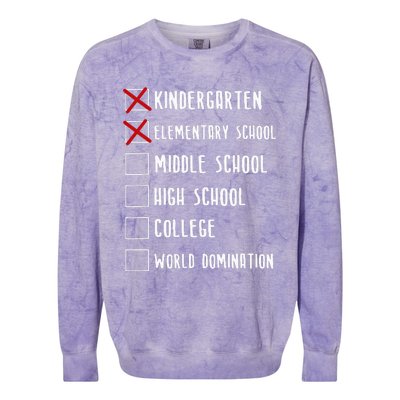 Elementary School Graduation Middle School Colorblast Crewneck Sweatshirt