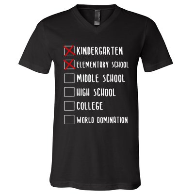 Elementary School Graduation Middle School V-Neck T-Shirt