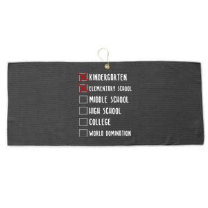 Elementary School Graduation Middle School Large Microfiber Waffle Golf Towel