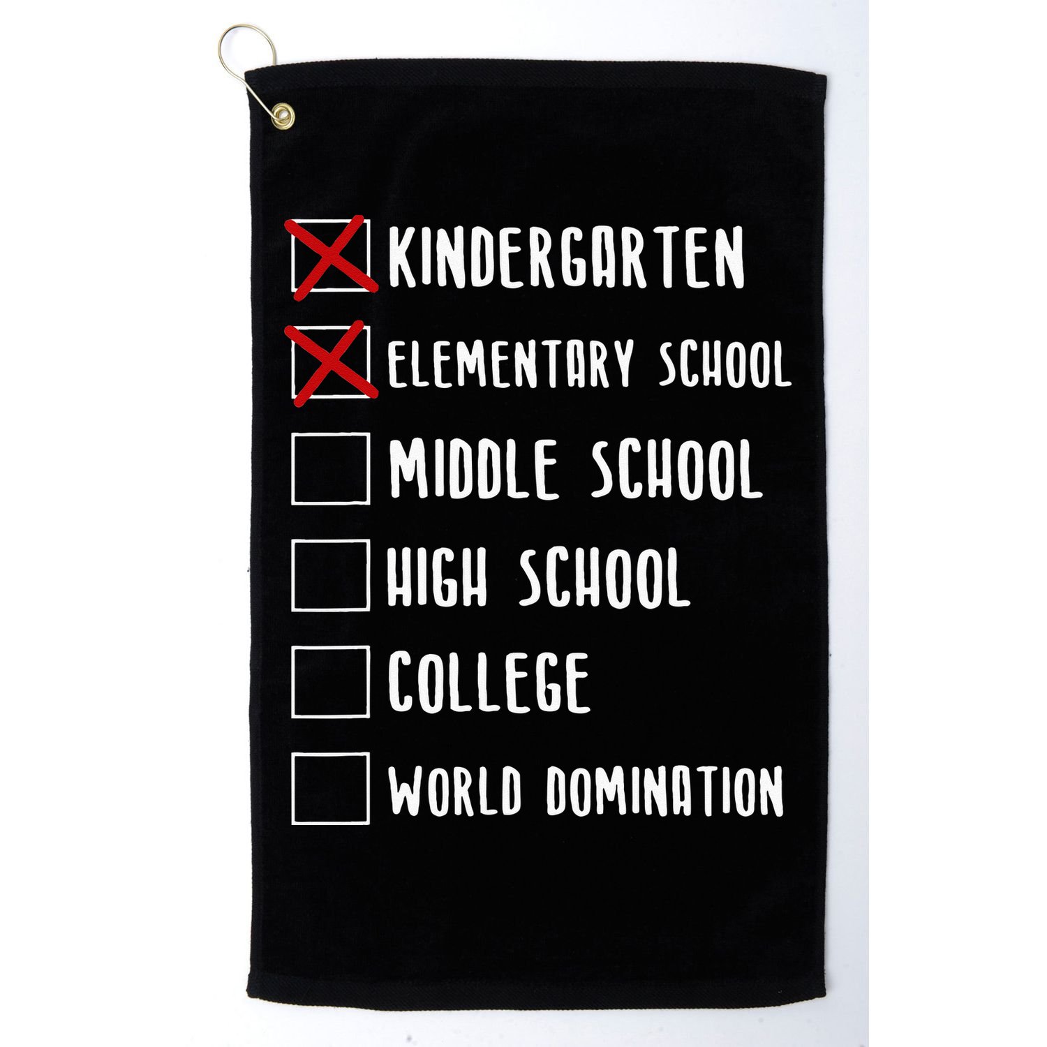 Elementary School Graduation Middle School Golf Towel