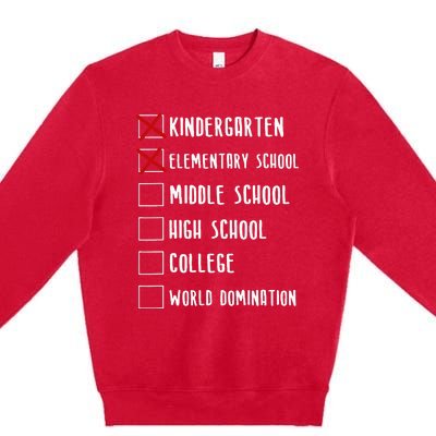 Elementary School Graduation Middle School Premium Crewneck Sweatshirt