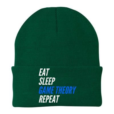 Eat Sleep Game Theory Repeat Gift Knit Cap Winter Beanie