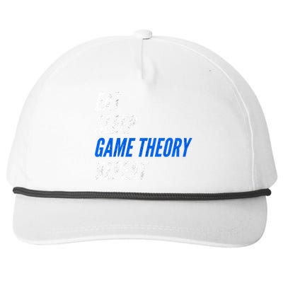 Eat Sleep Game Theory Repeat Gift Snapback Five-Panel Rope Hat