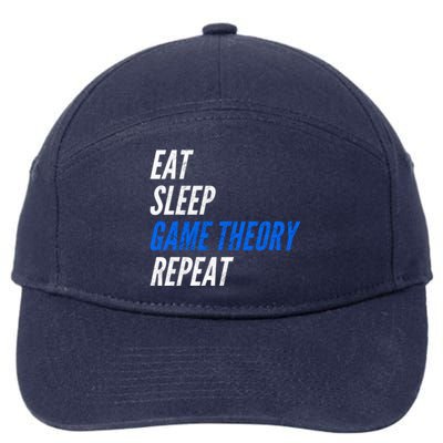 Eat Sleep Game Theory Repeat Gift 7-Panel Snapback Hat