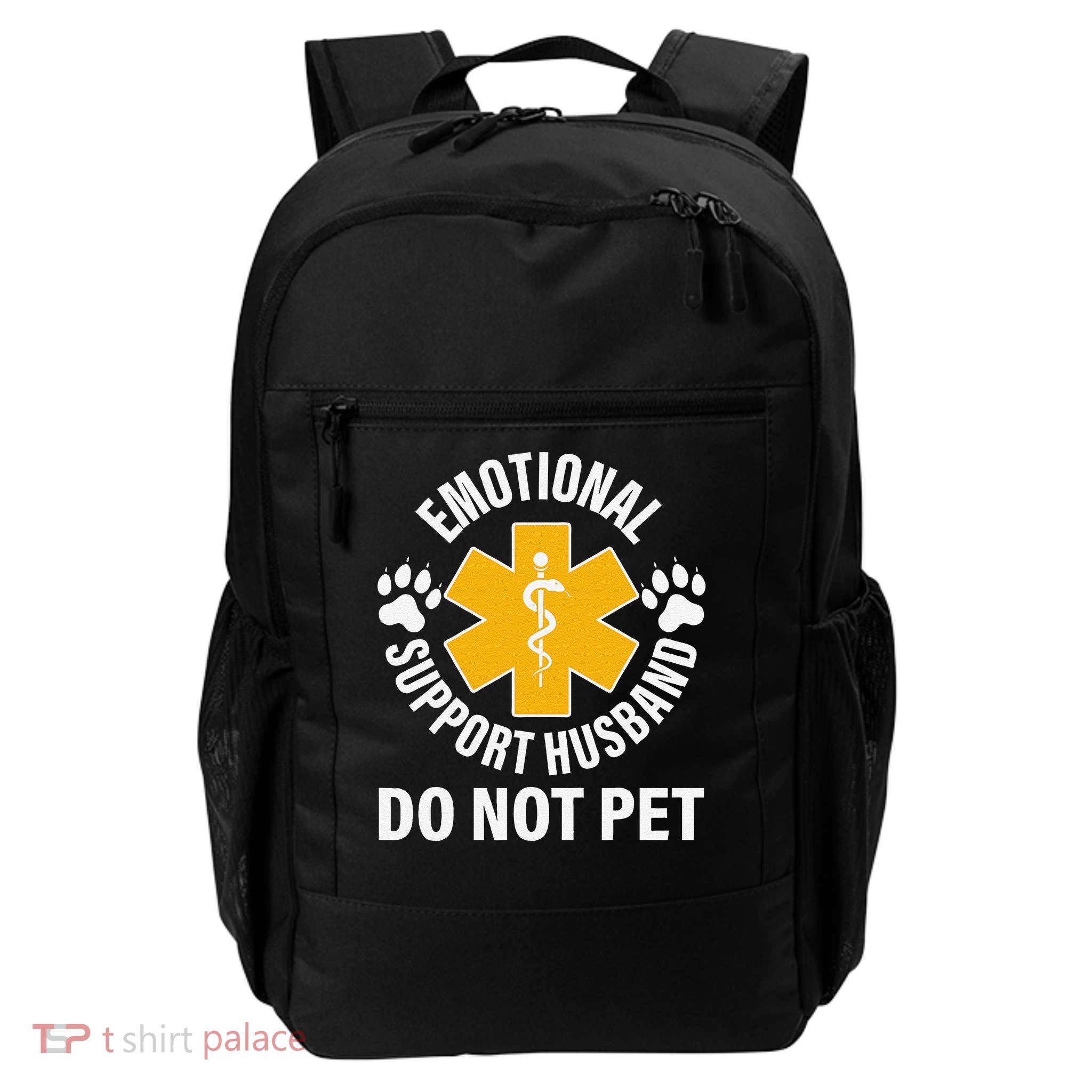 Emotional Support Husband Do Not Pet Backpack