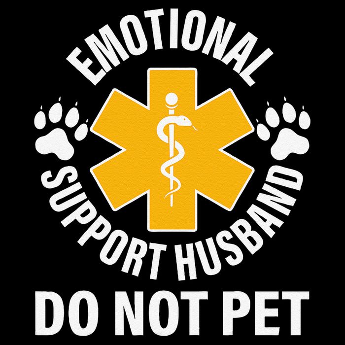 Emotional Support Husband Do Not Pet 16 in Basic Backpack