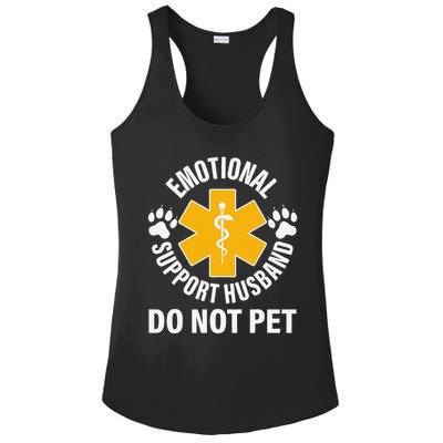Emotional Support Husband Do Not Pet Ladies PosiCharge Competitor Racerback Tank