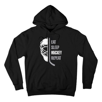 Eat Sleep Hockey Repeat Christmas Hockey Hoodie