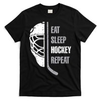 Eat Sleep Hockey Repeat Christmas Hockey T-Shirt