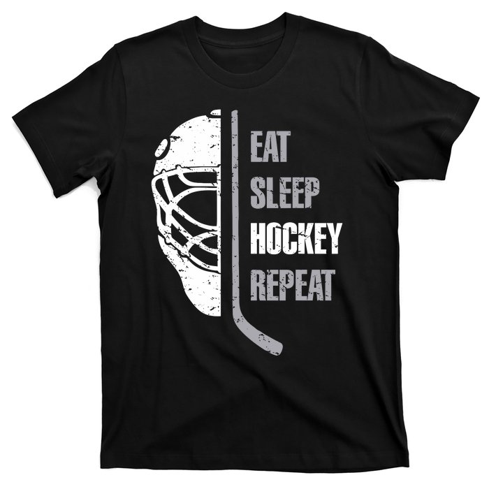 Eat Sleep Hockey Repeat Christmas Hockey T-Shirt