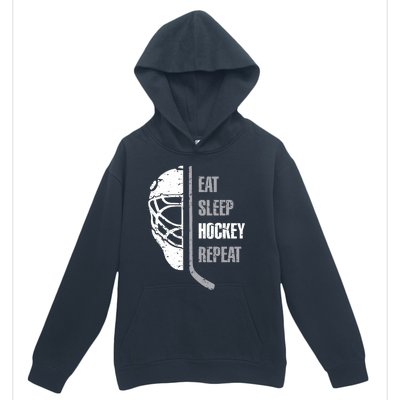 Eat Sleep Hockey Repeat Christmas Hockey Urban Pullover Hoodie