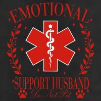 Emotional Support Husband Do Not Pet Cool Comfort Performance Bucket Hat