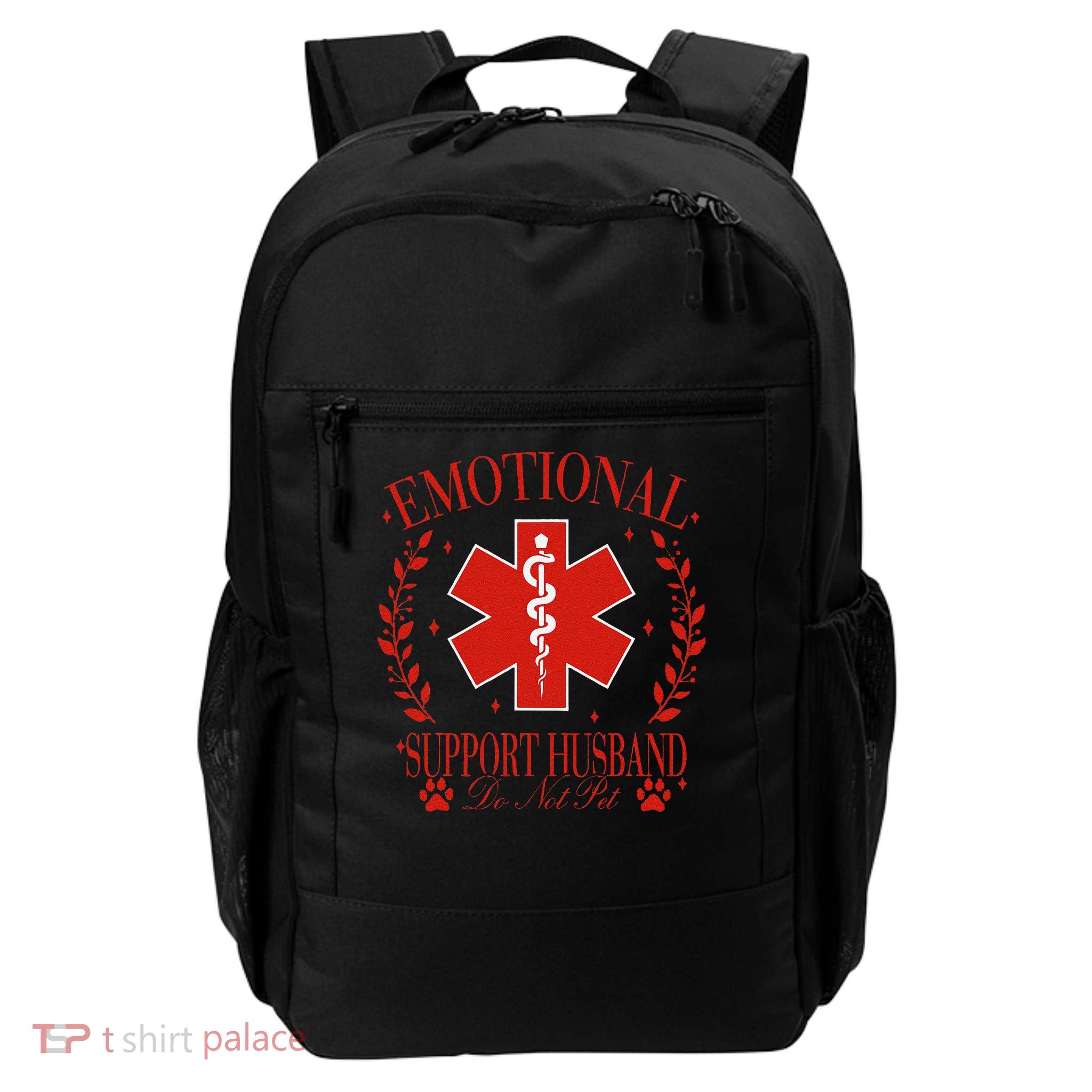 Emotional Support Husband Do Not Pet Backpack
