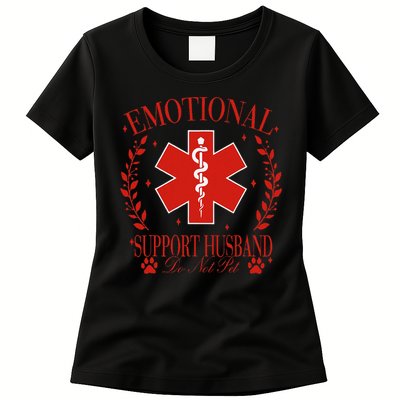 Emotional Support Husband Do Not Pet Womens T-Shirt
