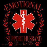 Emotional Support Husband Do Not Pet Womens T-Shirt