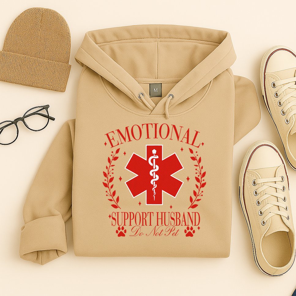 Emotional Support Husband Do Not Pet Hoodie
