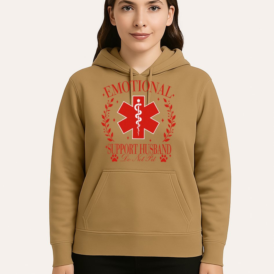 Emotional Support Husband Do Not Pet Hoodie