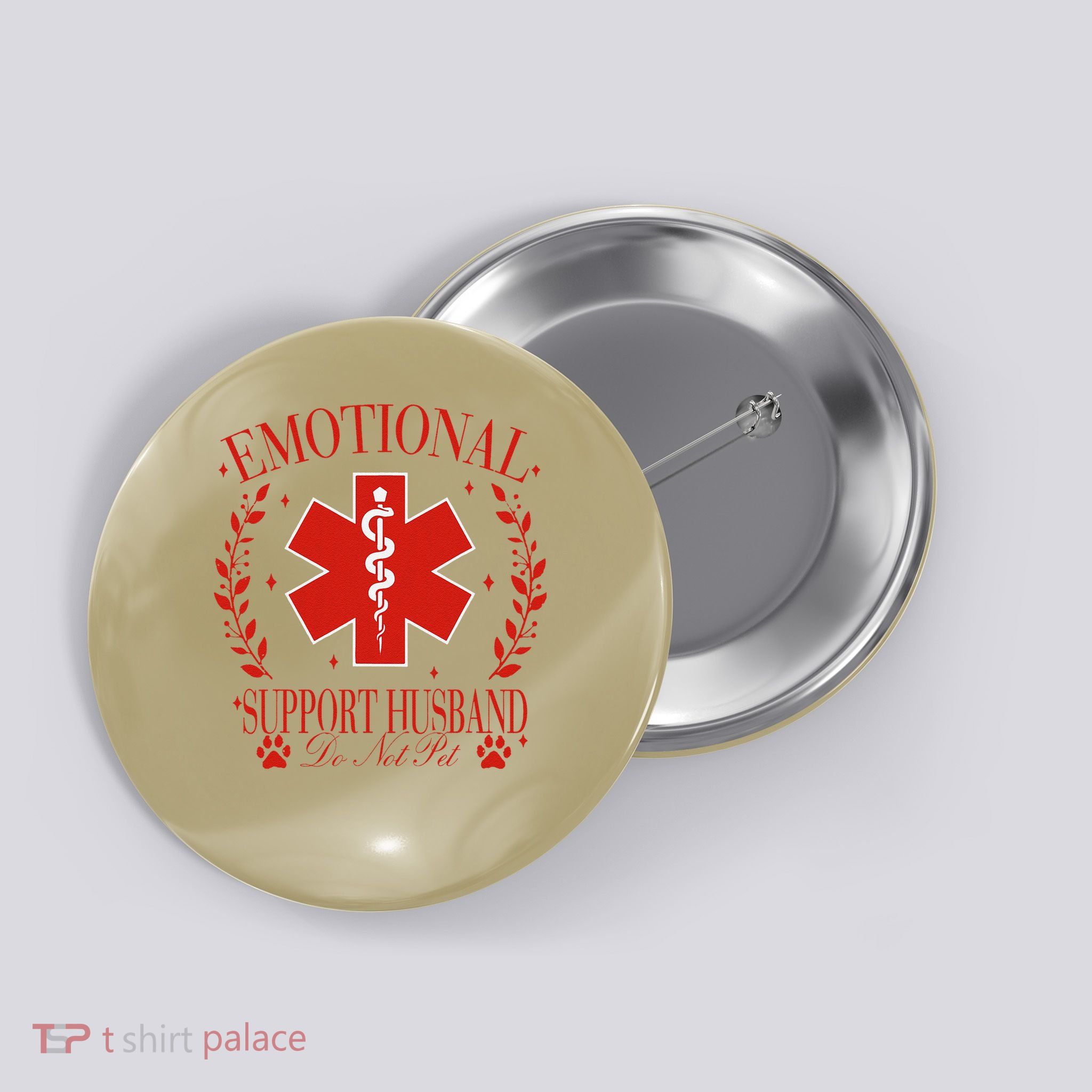 Emotional Support Husband Do Not Pet Button