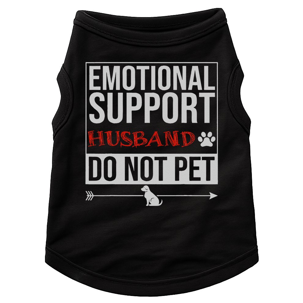 Emotional Support Husband Do Not Pet Doggie Tank