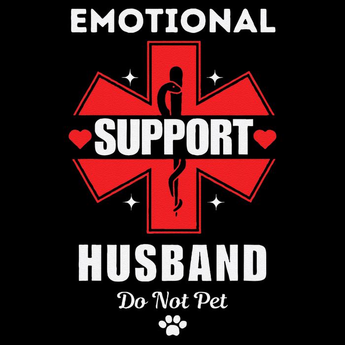 Emotional Support Husband Do Not Pet Short Acrylic Beanie