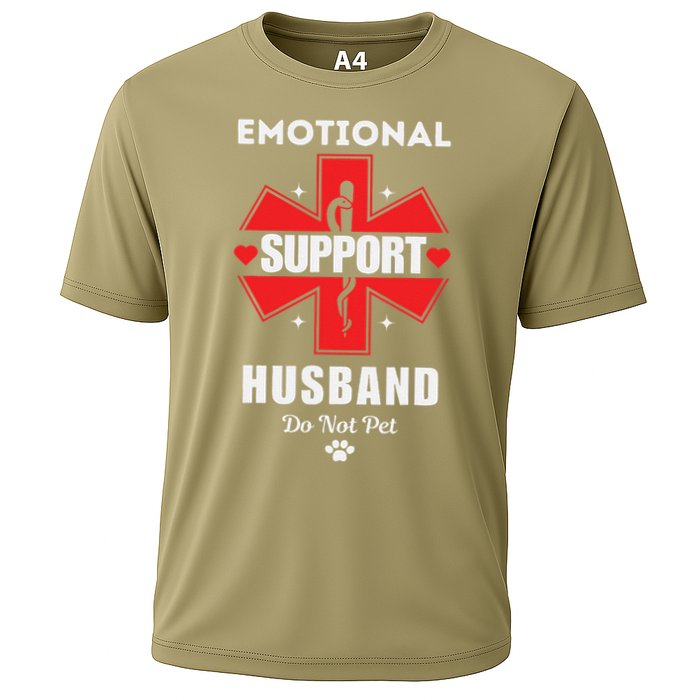 Emotional Support Husband Do Not Pet Cooling Performance Crew T-Shirt