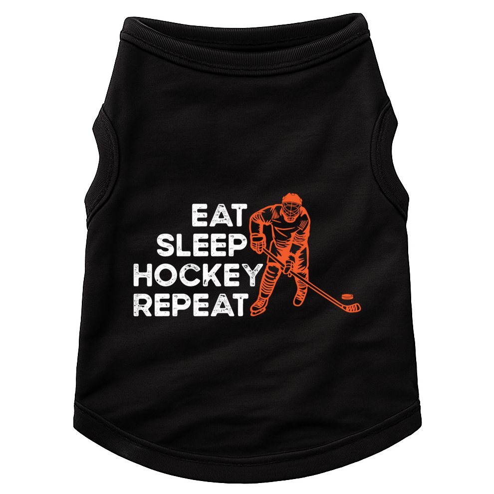 Eat Sleep Hockey Repeat Ice Hockey Lovers Players Funny Gift Doggie Tank