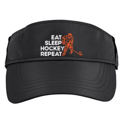 Eat Sleep Hockey Repeat Ice Hockey Lovers Players Funny Gift Adult Drive Performance Visor
