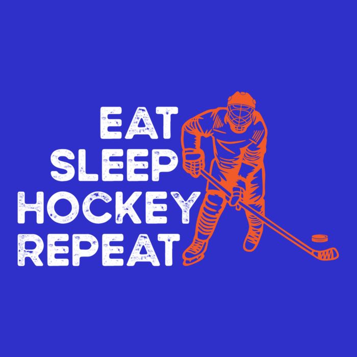 Eat Sleep Hockey Repeat Ice Hockey Lovers Players Funny Gift Tall T-Shirt