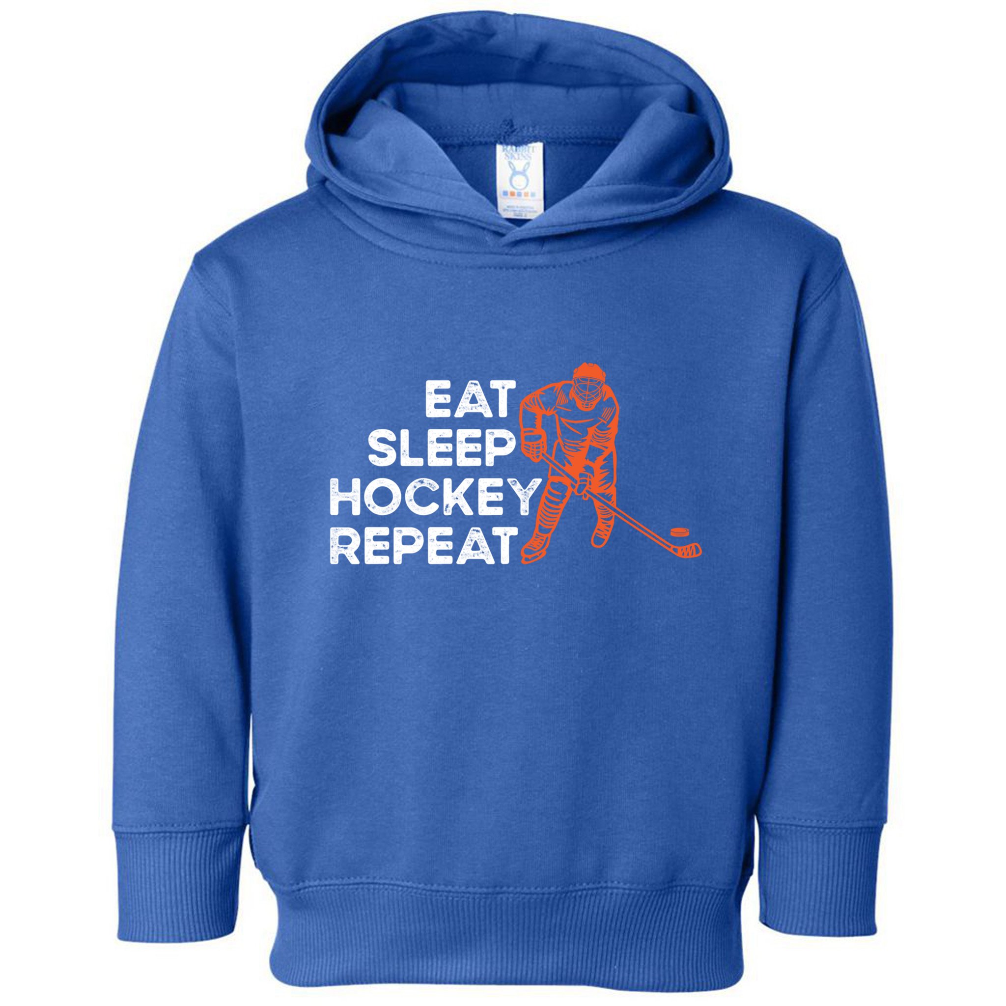 Eat Sleep Hockey Repeat Ice Hockey Lovers Players Funny Gift Toddler Hoodie