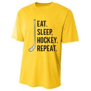 Eat Sleep Hockey Repeat Funny Ice Hockey Great Gift Performance Sprint T-Shirt