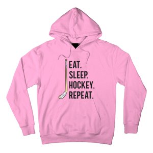 Eat Sleep Hockey Repeat Funny Ice Hockey Great Gift Hoodie