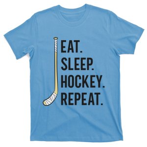 Eat Sleep Hockey Repeat Funny Ice Hockey Great Gift T-Shirt