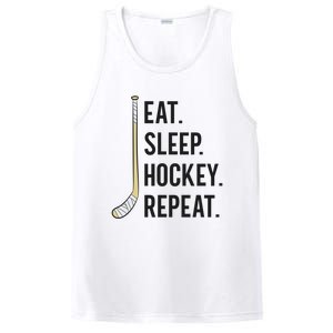 Eat Sleep Hockey Repeat Funny Ice Hockey Great Gift PosiCharge Competitor Tank