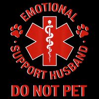 Emotional Support Husband Do Not Pet Sustainable Bucket Hat