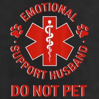 Emotional Support Husband Do Not Pet Adult Drive Performance Visor