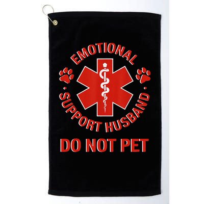 Emotional Support Husband Do Not Pet Golf Towel