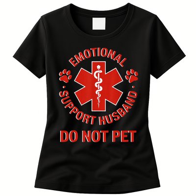 Emotional Support Husband Do Not Pet Womens T-Shirt
